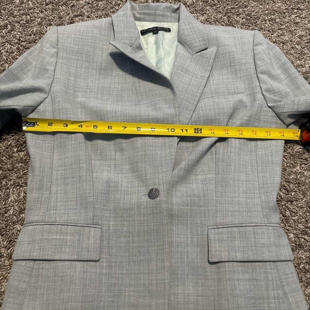 ANTONIO MELANI Light Gray Blazer - Picture 4 of 8